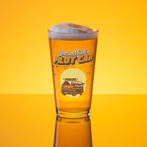 “Glass Half Full of Grit” Pint Glass